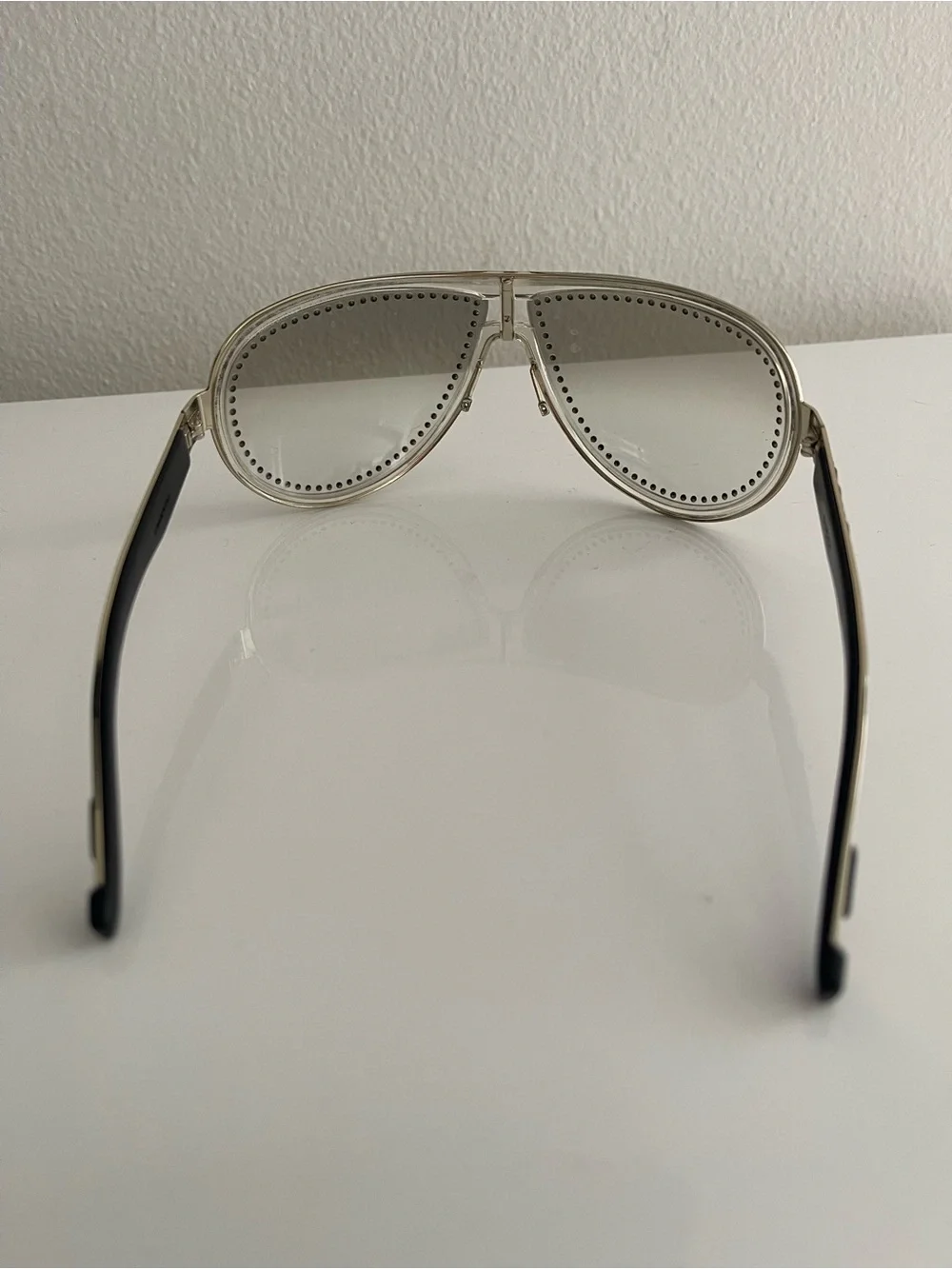 Gucci Clear Crystal Aviator Sunglasses - Picture 7 of 7